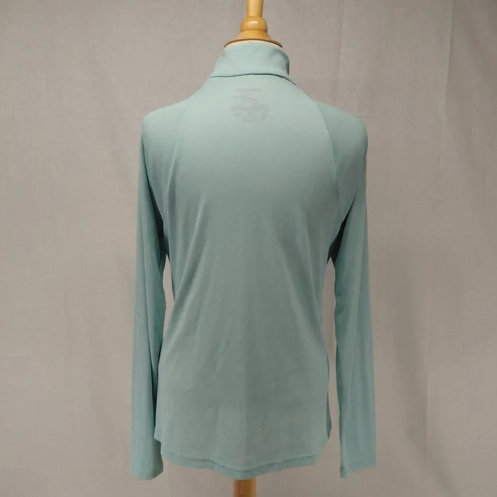 Patagonia Capilene 2 Lightweight LS half zip pullover blue/ green SZ XL - Picture 6 of 7